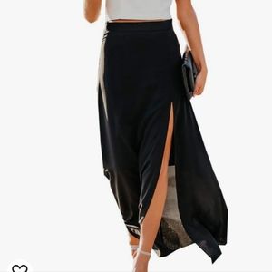 Black maxi skirt